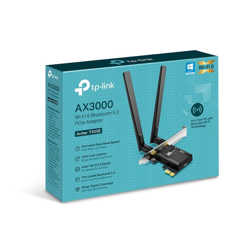 Placa-de-red-TP-Link-Archer-TX55E-Wi-Fi-6-PCIe