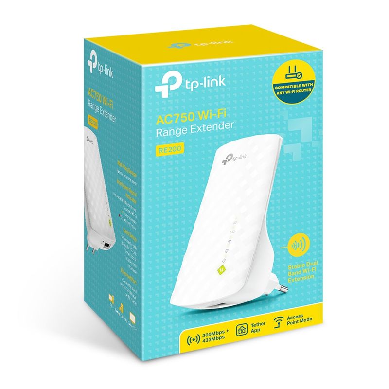 Extensor-de-Rango-Wi-Fi-TP-Link-RE200-AC750-Dual-Band