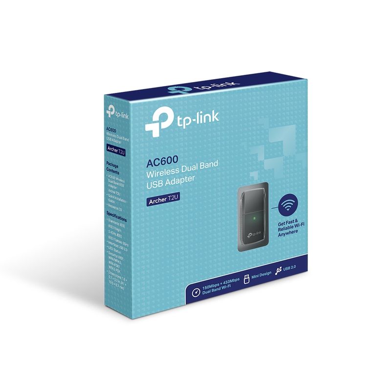 Adaptador-Wi-Fi-TP-Link-Archer-T2U-AC600-USB-Dual-Band