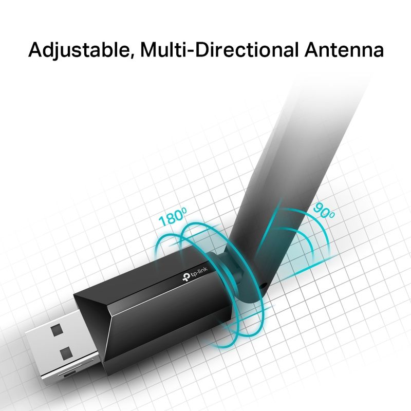 Adaptador-Wi-Fi-TP-Link-Archer-T2U-Plus-AC600-USB-Dual-Band