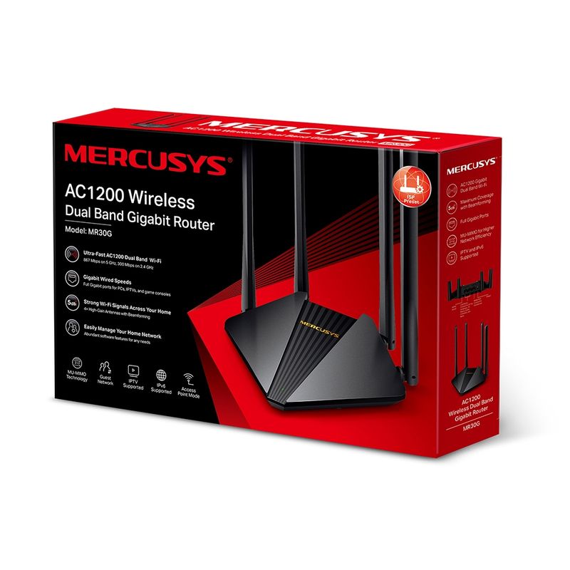 Router-Mercusys-MR30G-AC1200-4-Antenas-Dual-Band