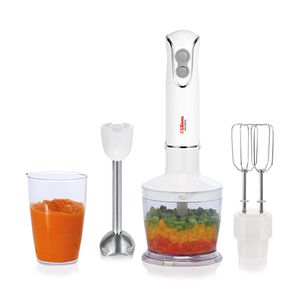 Mixer LILIANA AH130 Masterpic 450W Vaso 600 ml y Chopper picador 500 ml Blanco