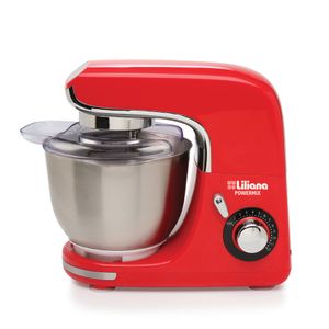Batidora LILIANA AB910 Powermix 800W Bowl 4 Lts Planetaria Roja