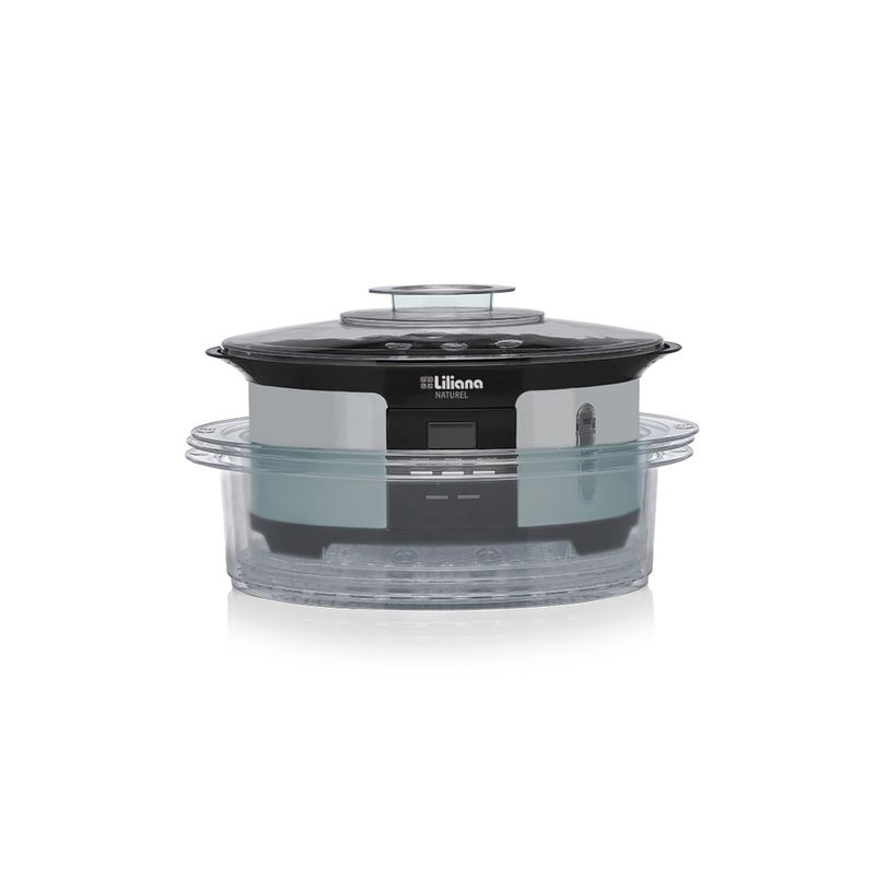 Vaporiera-LILIANA-AV930-Naturel-1050W-Digital-12-Litros-3-Niveles-Gris