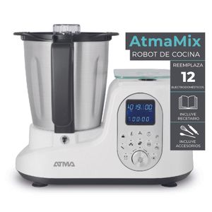 Robot de cocina AtmaMix RC2020WP 12 prog 10 Vel LCD 8 en 1