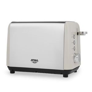 Tostadora ATMA TOAT21VCP 780W 7 niveles 2 Bahías Vintage Acero Inoxidable Crema