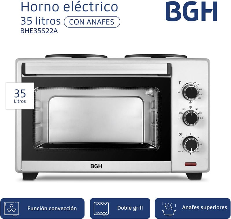 Horno-Electrico-con-anafe-BGH-BHE35S22A-35-Litros-doble-grill