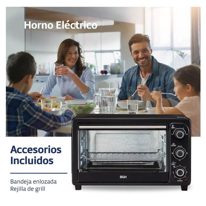 Horno-Electrico-BGH-BHE17M20N-16-Litros-doble-grill-Negro