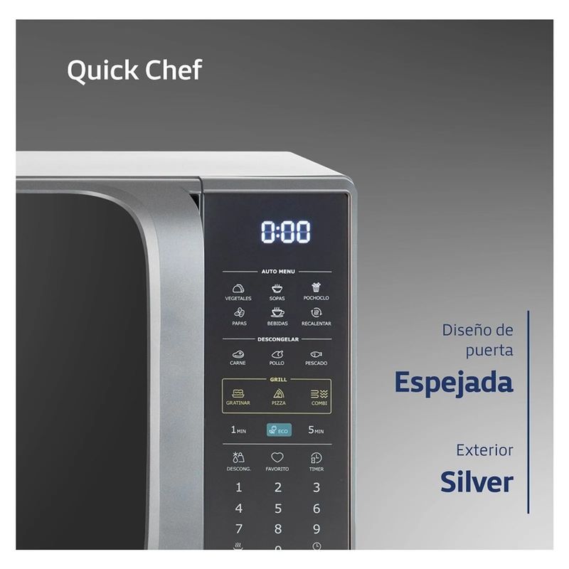 Microondas-BGH-B223DS20-Digital-ECO-Grill-800W-23-Litros-Gris