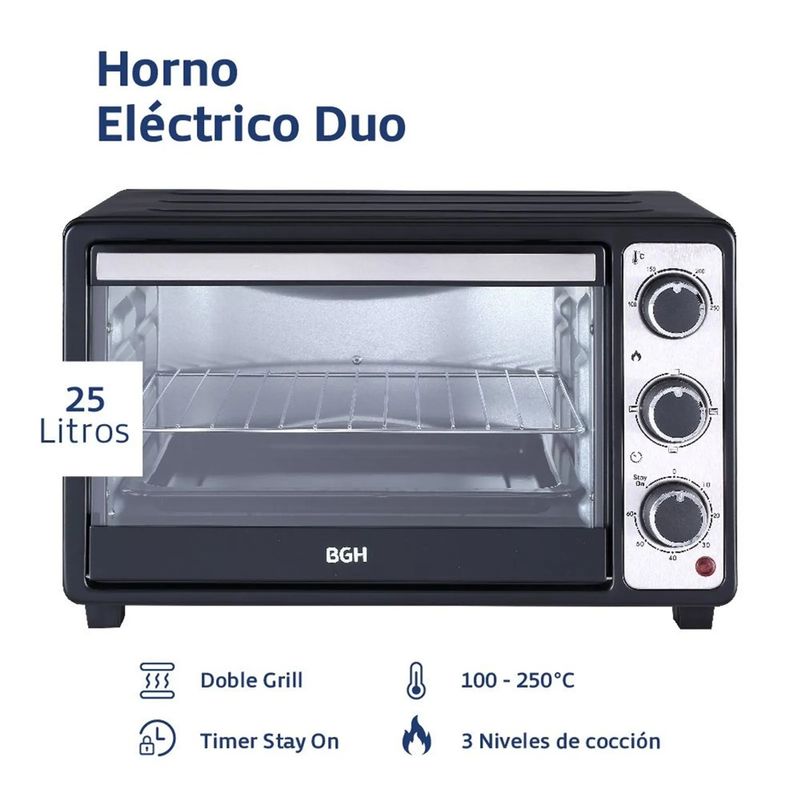 Horno-Electrico-BGH-BHE25M23N-25-litros-DUO-3-niveles-timer-Stay-On