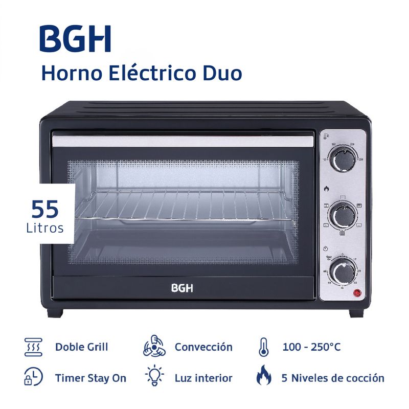 Horno-Electrico-BGH-BHE55M23N-55-litros-DUO-3-niveles-conveccion