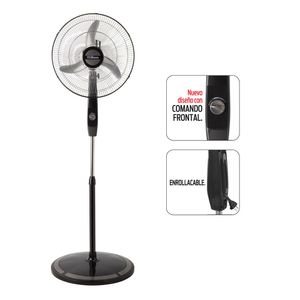 Ventilador de Pie LILIANA VPC18M 18 Pulg Parrilla Cromada Aspas Metálicas