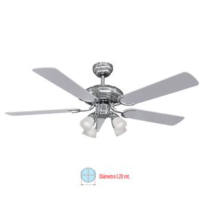 Ventilador de Techo con Luz LILIANA VTHM415 Aspas Madera Reversibles