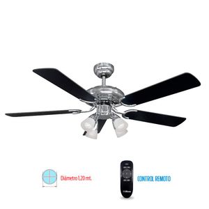 Ventilador de techo con luz LILIANA VTHM415R Reversible con Control Remoto