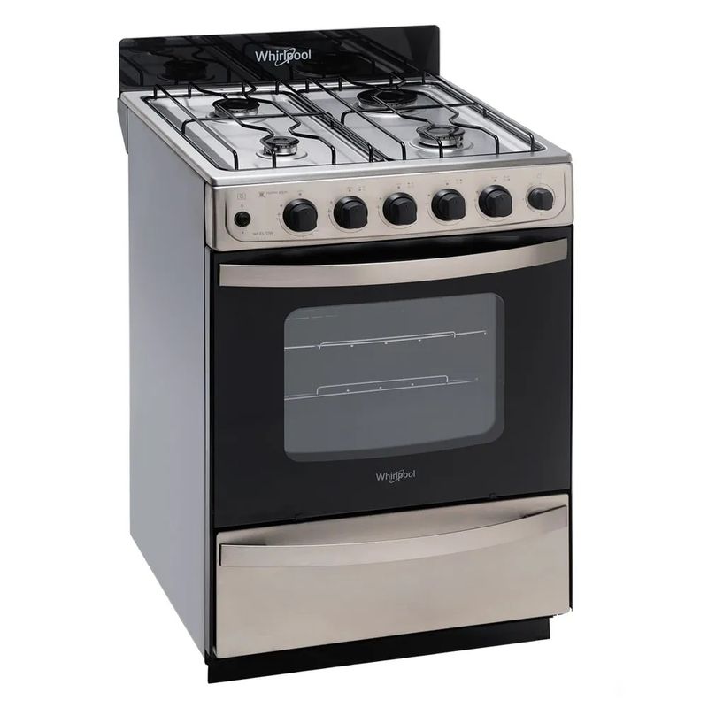 Cocina-Whirlpool-WFX57DW-4-Hornallas-Multigas-56cm-Inox