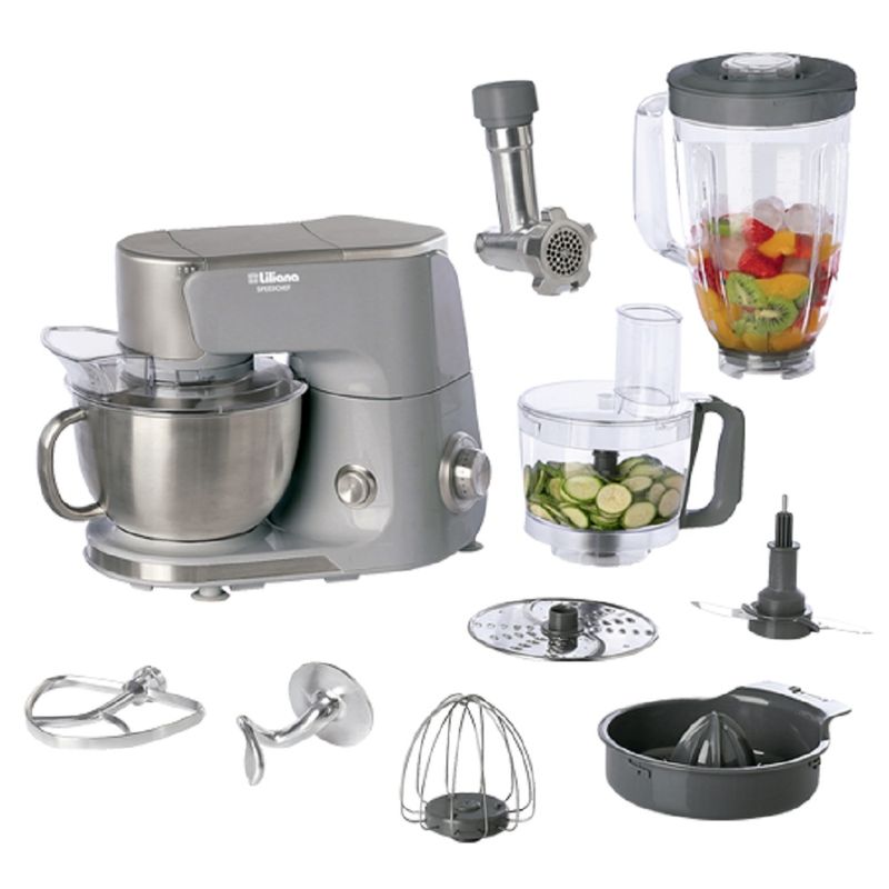 Batidora-LILIANA-AB700-Speedchef-1200W-Multifuncion-8-Velocidades-Gris