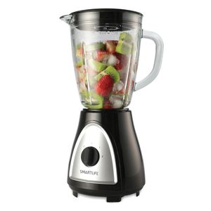 Licuadora SMARTLIFE SL-BL1008BPN 400W con Jarra de Vidrio 1.5 Lts Negra