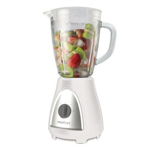 Licuadora SMARTLIFE SL-BL1008WPN 400W con Jarra de Vidrio 1.5 Lts Blanca