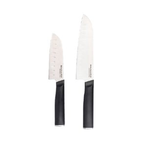 Juego de Cuchillos Santoku KitchenAid 2 piezas Negro