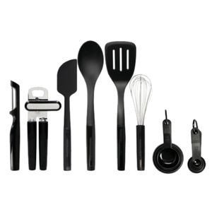 Juego de Utensilios de cocina KitchenAid de 15 piezas Negro ónix