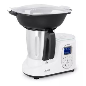 Robot de cocina AtmaMix RC2020WP 12 prog 10 Vel LCD 8 en 1