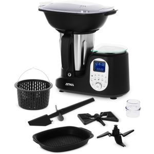 Robot de cocina ATMA Mix RC2020BP 12 prog 10 Vel LCD 8 en 1 Negro