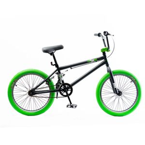 Bicicleta BMX SBK rod 20 Volo Acero y Aluminio Negro y Verde