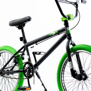 Bicicleta BMX SBK rod 20 Volo Acero y Aluminio Negro y Verde