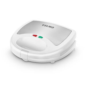 Sandwichera YELMO SW1801 750W 3 en 1 Blanca