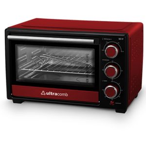 Horno Eléctrico ULTRACOMB UC17 1280W 17 Lts Temporizador Selector de Temperatura