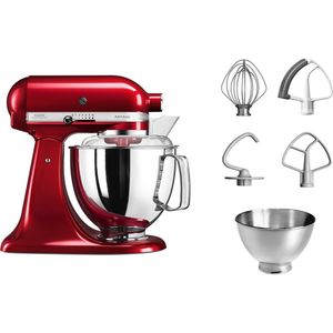 Batidora KitchenAid Artisan Plus KSM175PSRBK Bowl de Acero 4.83 Lts Rojo