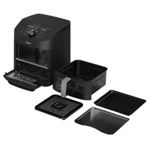 Freidora de aire MIDEA 11 Lts 2 Zonas 1550 Watts Negra