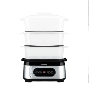 Vaporera PEABODY PE-ST1000IX Digital 950W 9 Litros 3 Bandejas