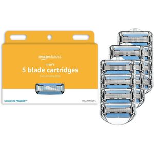 Repuestos de Afeitadora AMAZON BASICS Hombre 12 Repuestos 5 Hojas