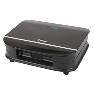 Sandwichera LILIANA AS970 Grilltoast 850W Placas Extra Grandes Negro