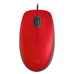 Mouse LOGITECH M110 Cableado USB Rojo