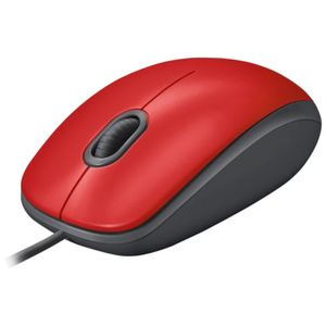 Mouse LOGITECH M110 Cableado USB Rojo