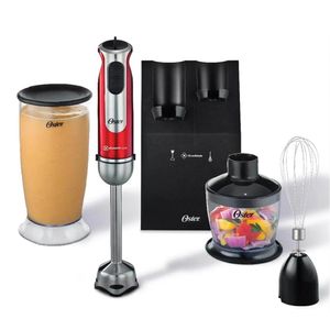 Mixer OSTER FPSTHB2801 con Accesorios 800 Watts Rojo