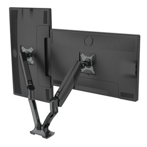 Soporte para Monitor CASSÉ Hidraulico 2 Pantallas 17 a 30 Pulg Negro