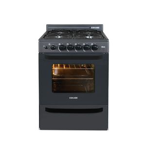 Cocina ESKABE Q10 BKG 4 Hornallas Multigas 57 cm Negro