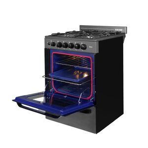 Cocina ESKABE Q10 BKG 4 Hornallas Multigas 57 cm Negro