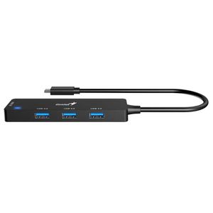 Hub GENIUS UH-400 4 puertos USB 3.0 Negro