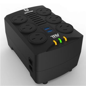 Estabilizador TRV POWERSAFE GAMER 6 Tomas 2 USB 4000VA