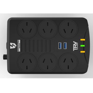 Estabilizador TRV POWERSAFE GAMER 6 Tomas 2 USB 4000VA