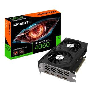 Placa de Video GIGABYTE GeForce RTX 4060 Windforce OC 8GB