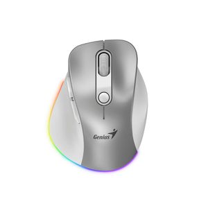 Mouse Bluetooth GENIUS 9000S Pro Ergonómico Plateado