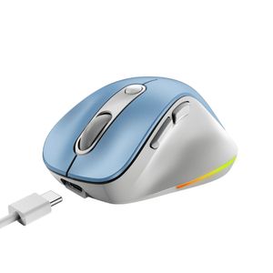 Mouse Bluetooth GENIUS 9000S Pro Ergonómico Azul