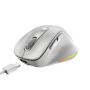 Mouse Bluetooth GENIUS 9000S Pro Ergonómico Blanco