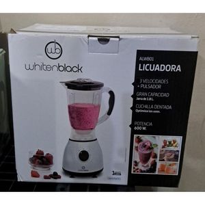Licuadora WHITENBLACK ALWB01 600W Jarra 1.5 Lts Blanca OUTLET