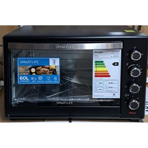 Horno Eléctrico SMARTLIFE SL-TOR060PN 2200W 60 Lts con Spiedo Función Convección OUTLET